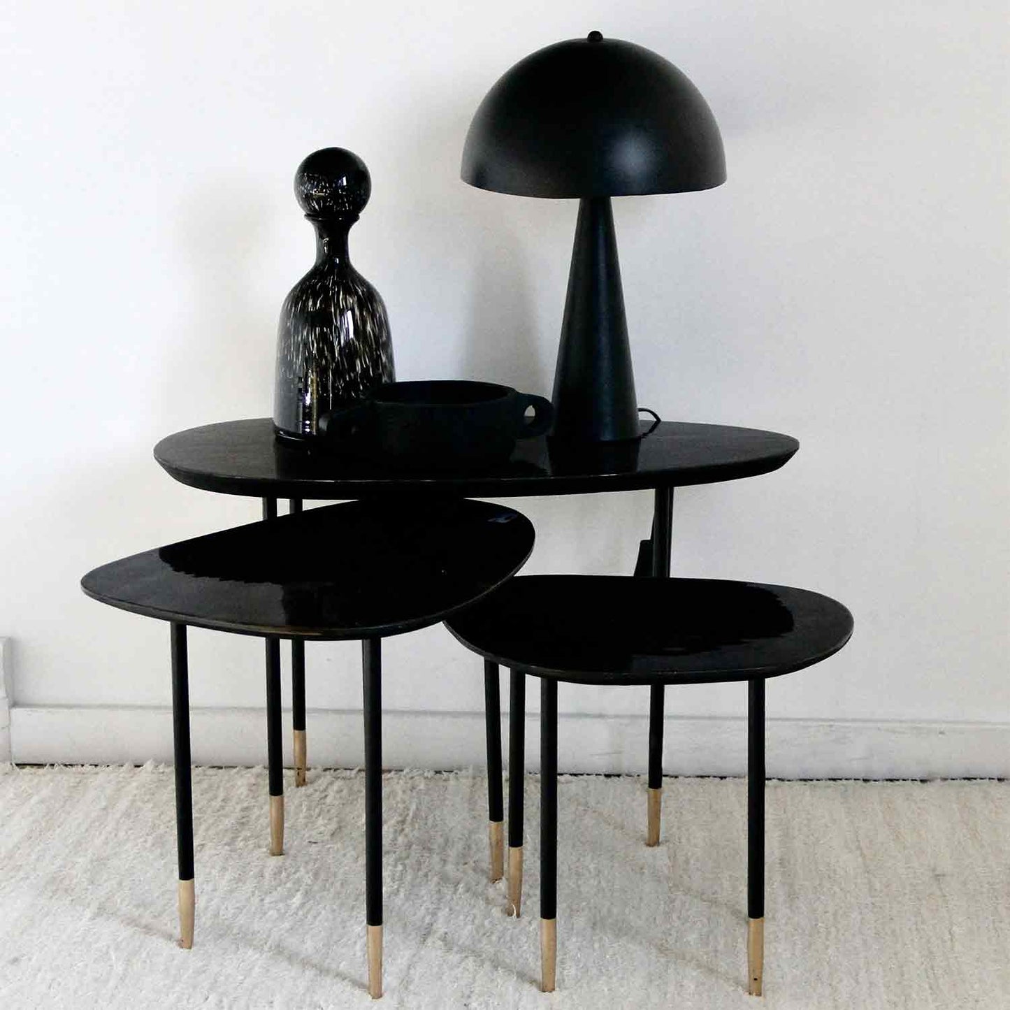 Lampe de chevet "Paul" - Noir mat
