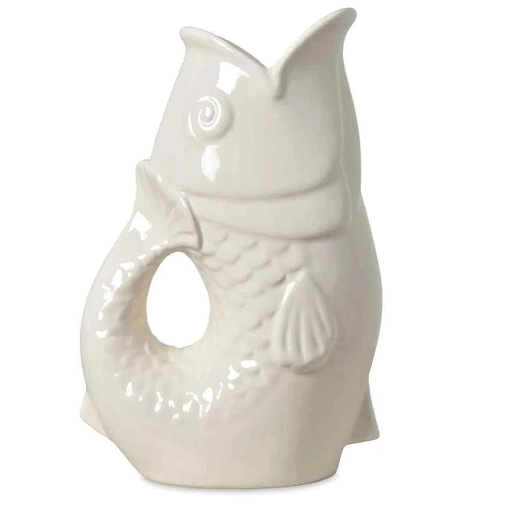 Pichet / Vase Poisson - Blanc