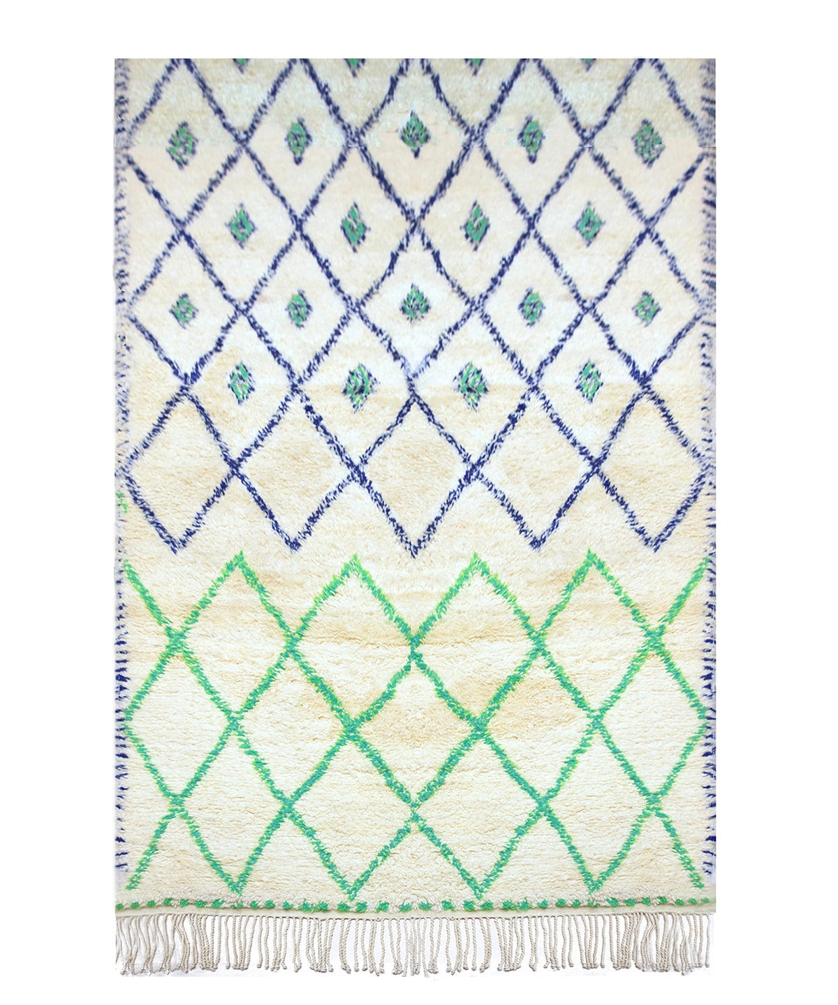 Tapis Amazigh laine Majorelle