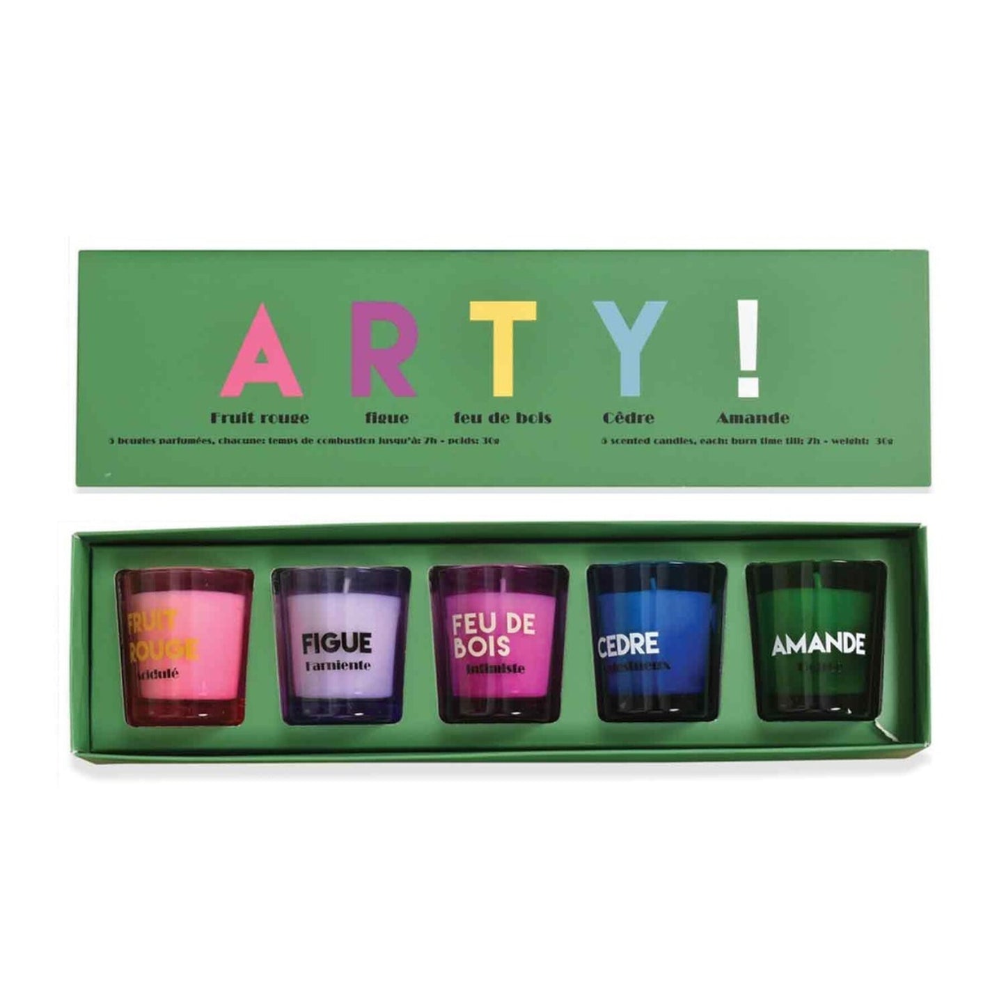 Coffret de Bougies Parfumées "ARTY"