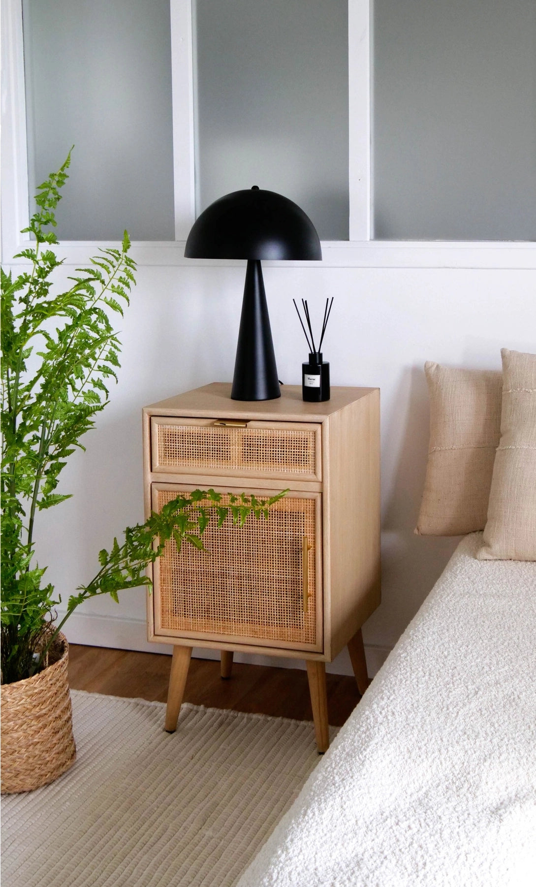 Lampe de chevet "Paul" - Noir mat