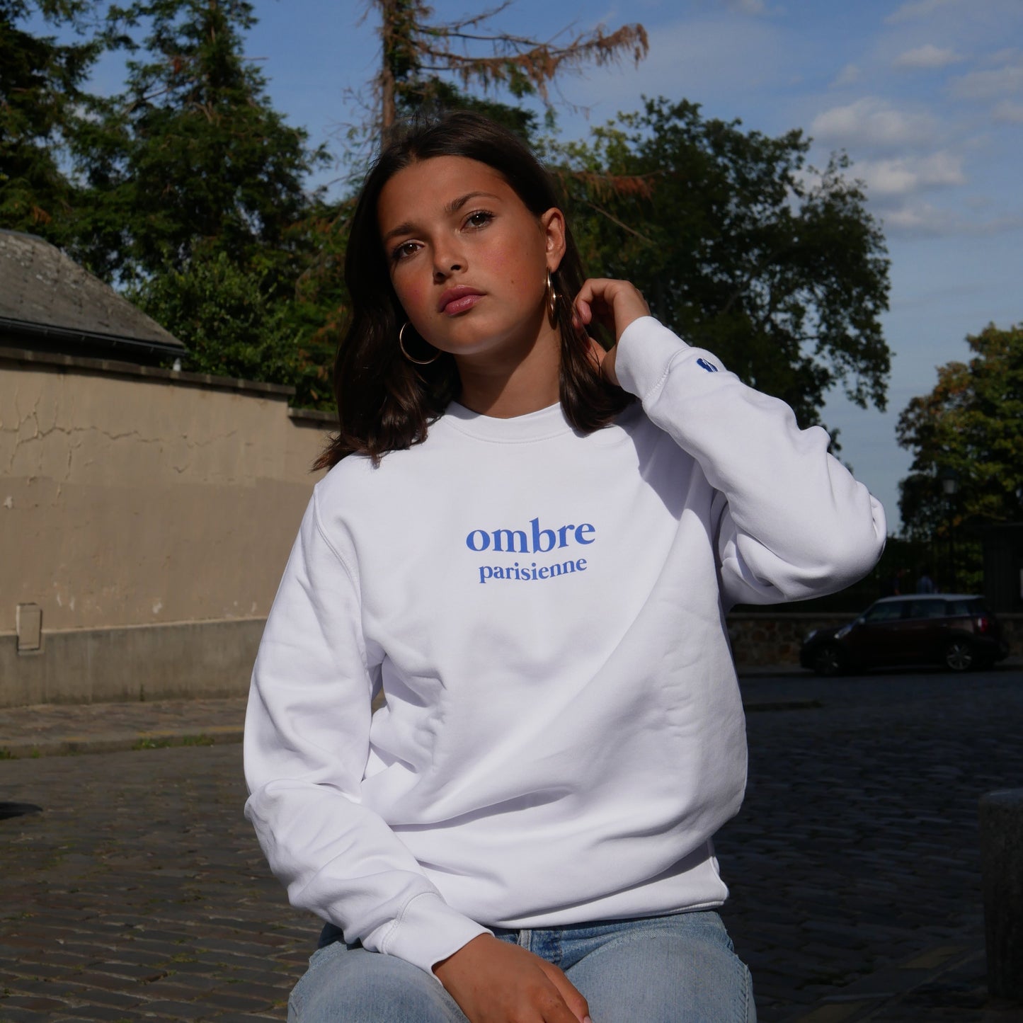 Crewneck Ombre Parisienne - White - Ombre Parisienne
