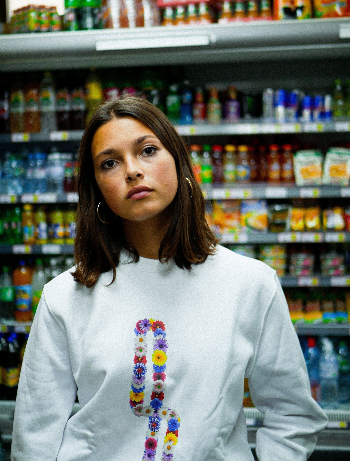 Crewneck Fiore - White - Ombre Parisienne