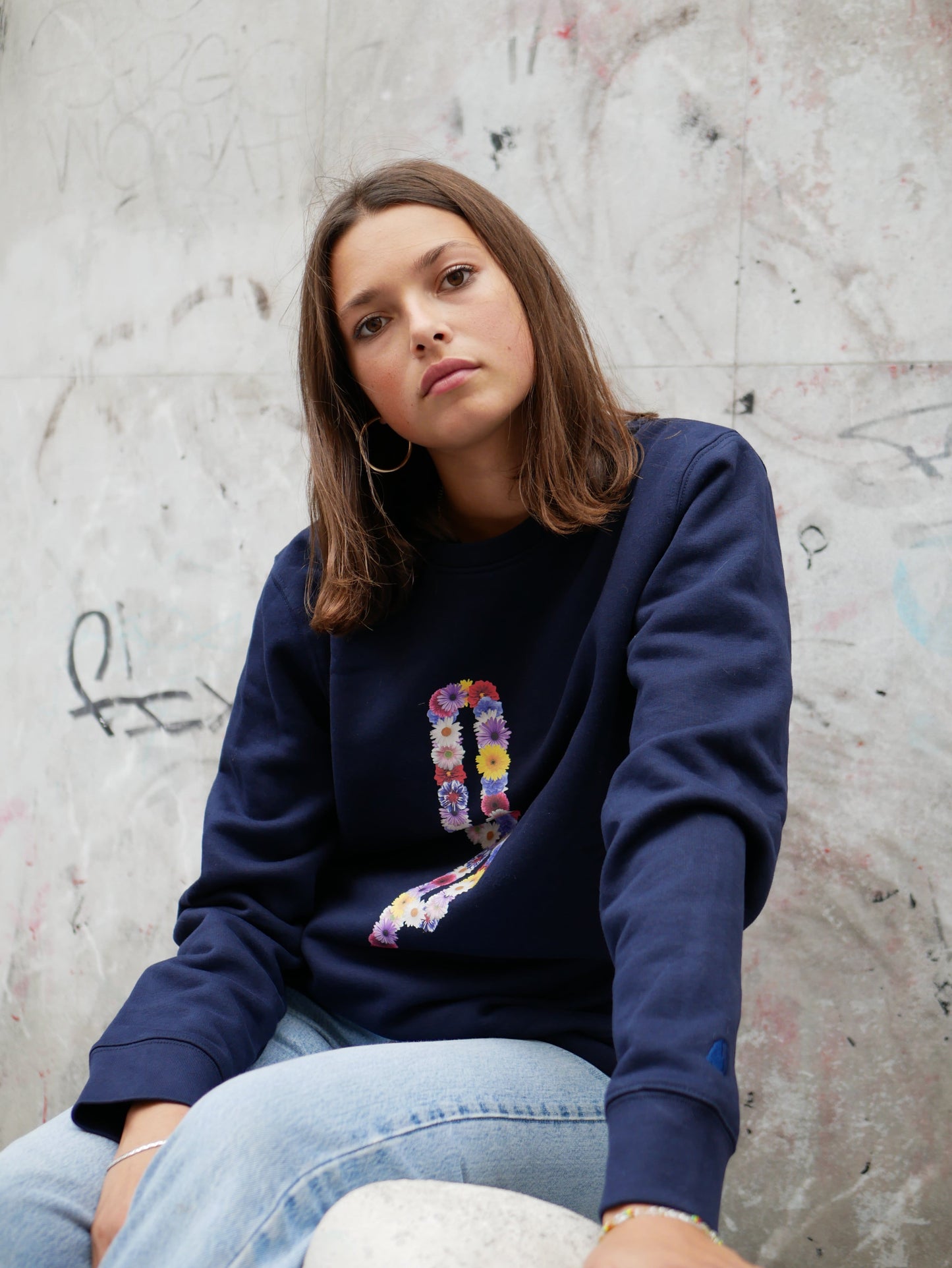 Crewneck Fiore - Navy - Ombre Parisienne