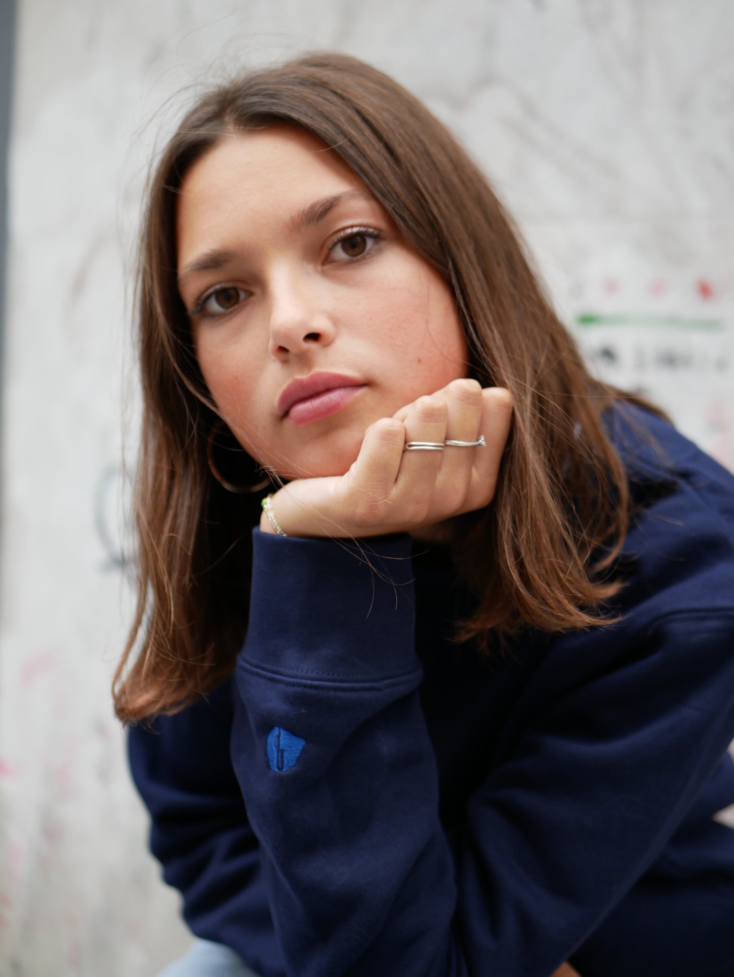 Crewneck Fiore - Navy - Ombre Parisienne