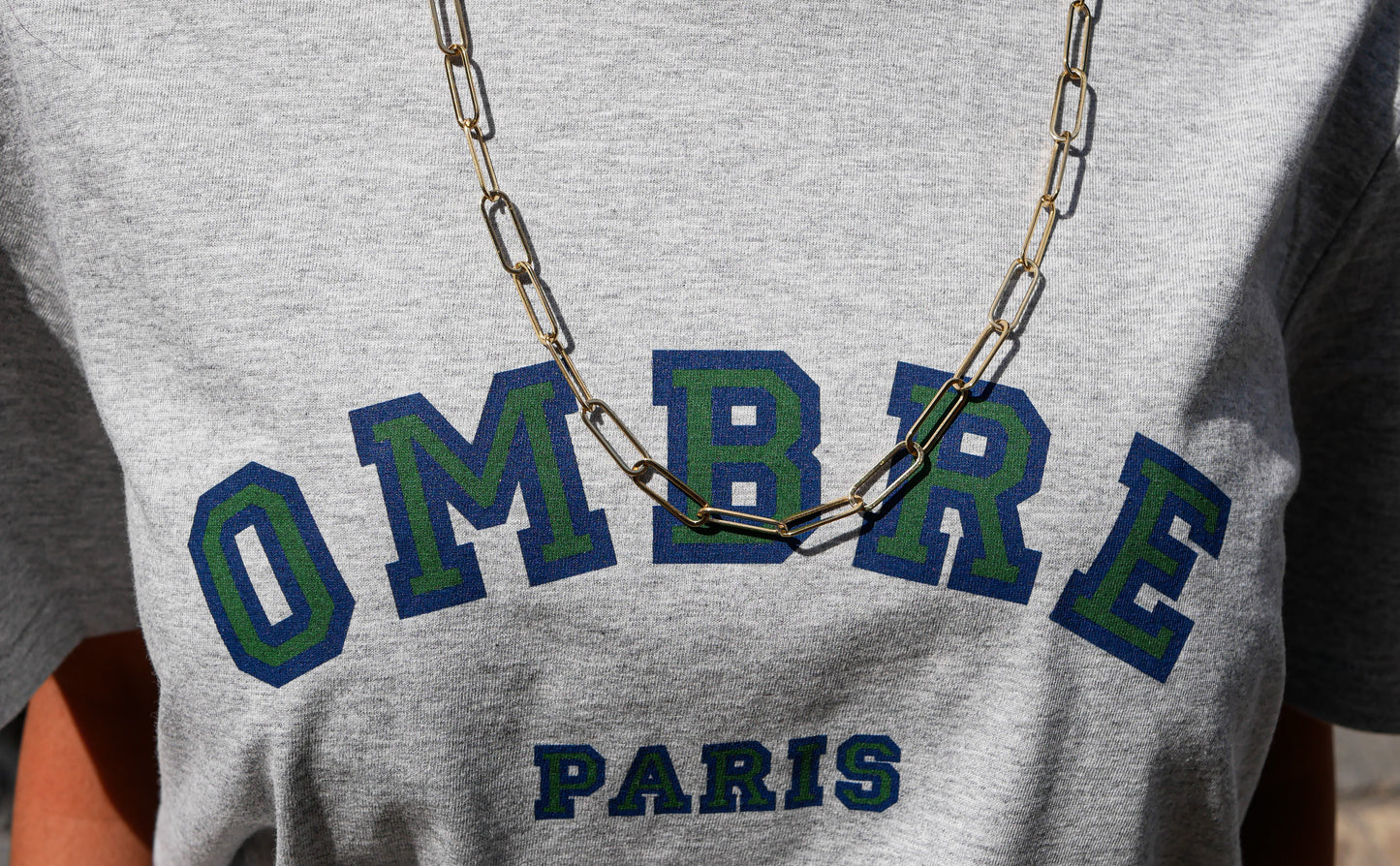 T-shirt College - Heather Grey - Ombre Parisienne
