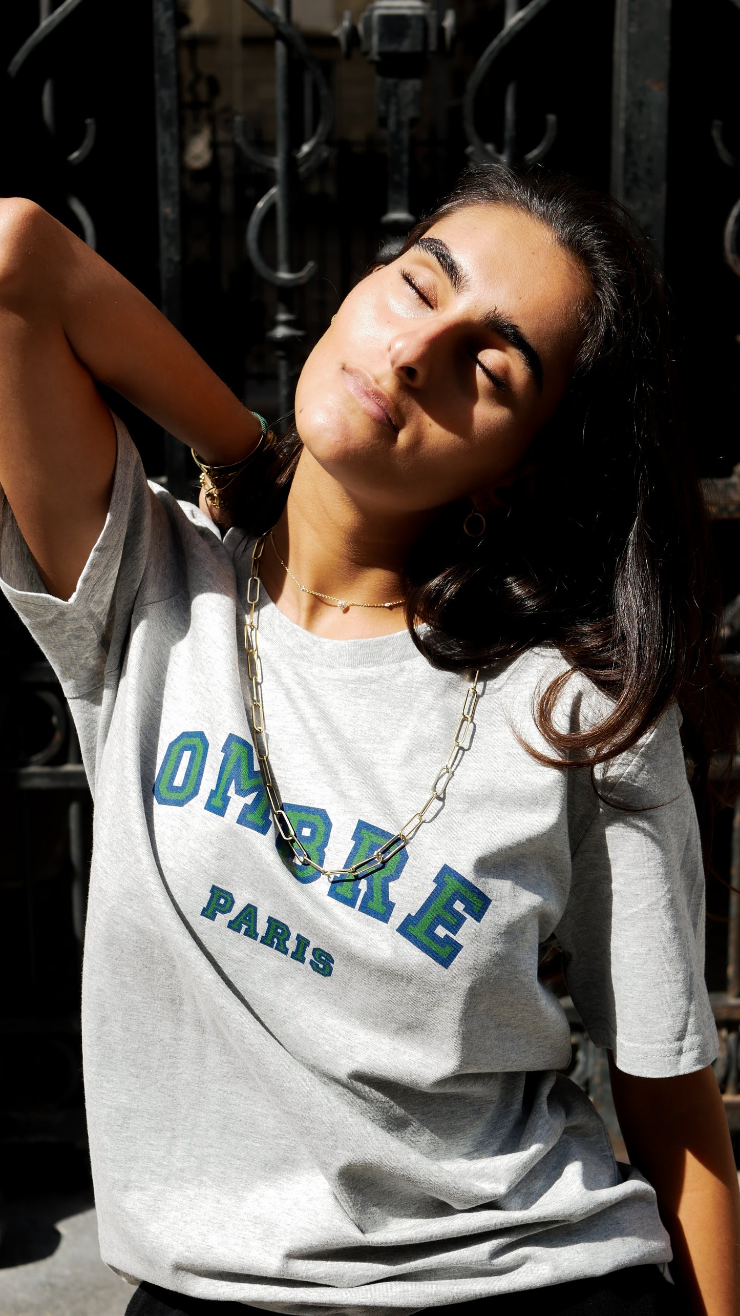 T-shirt College - Heather Grey - Ombre Parisienne