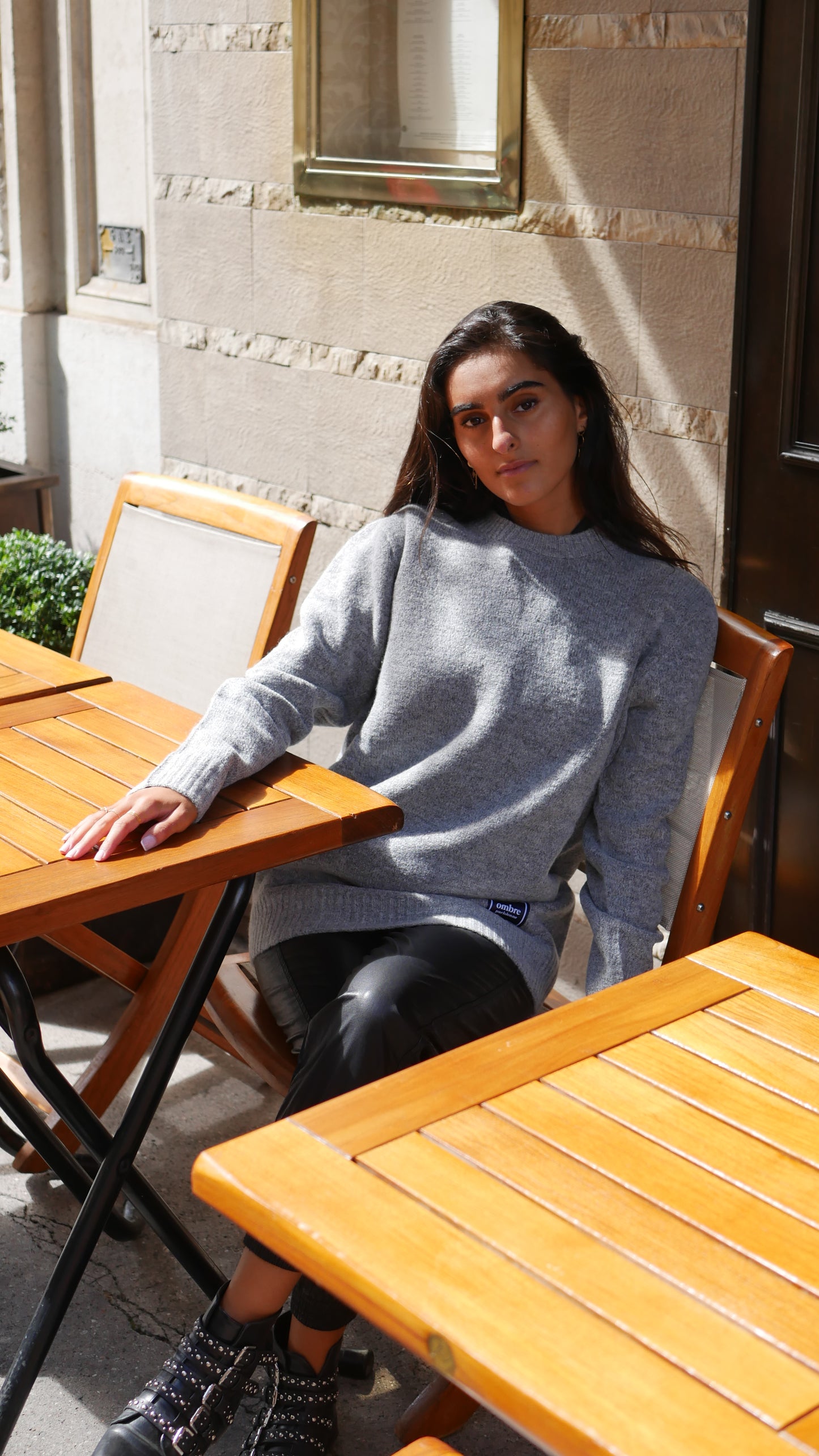 Pull en laine Hilla - Light Grey - Ombre Parisienne