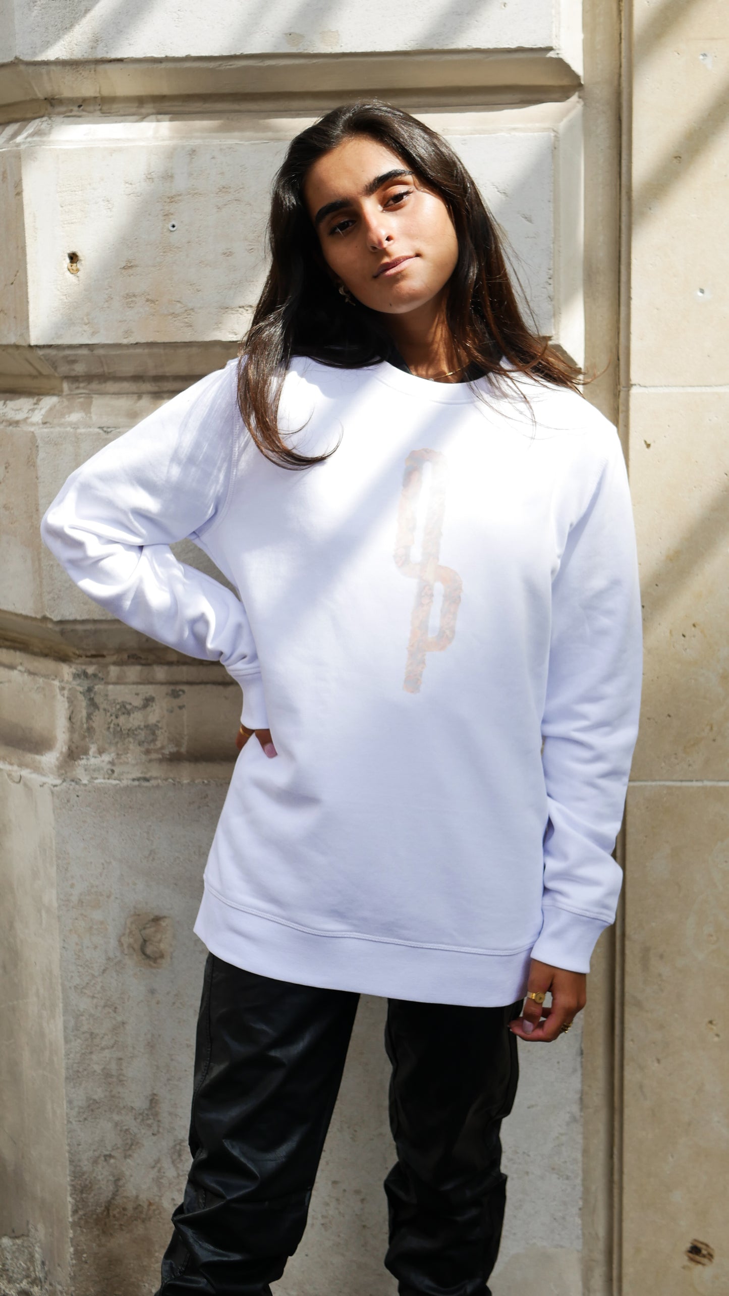 Crewneck Tramonto - White - Ombre Parisienne