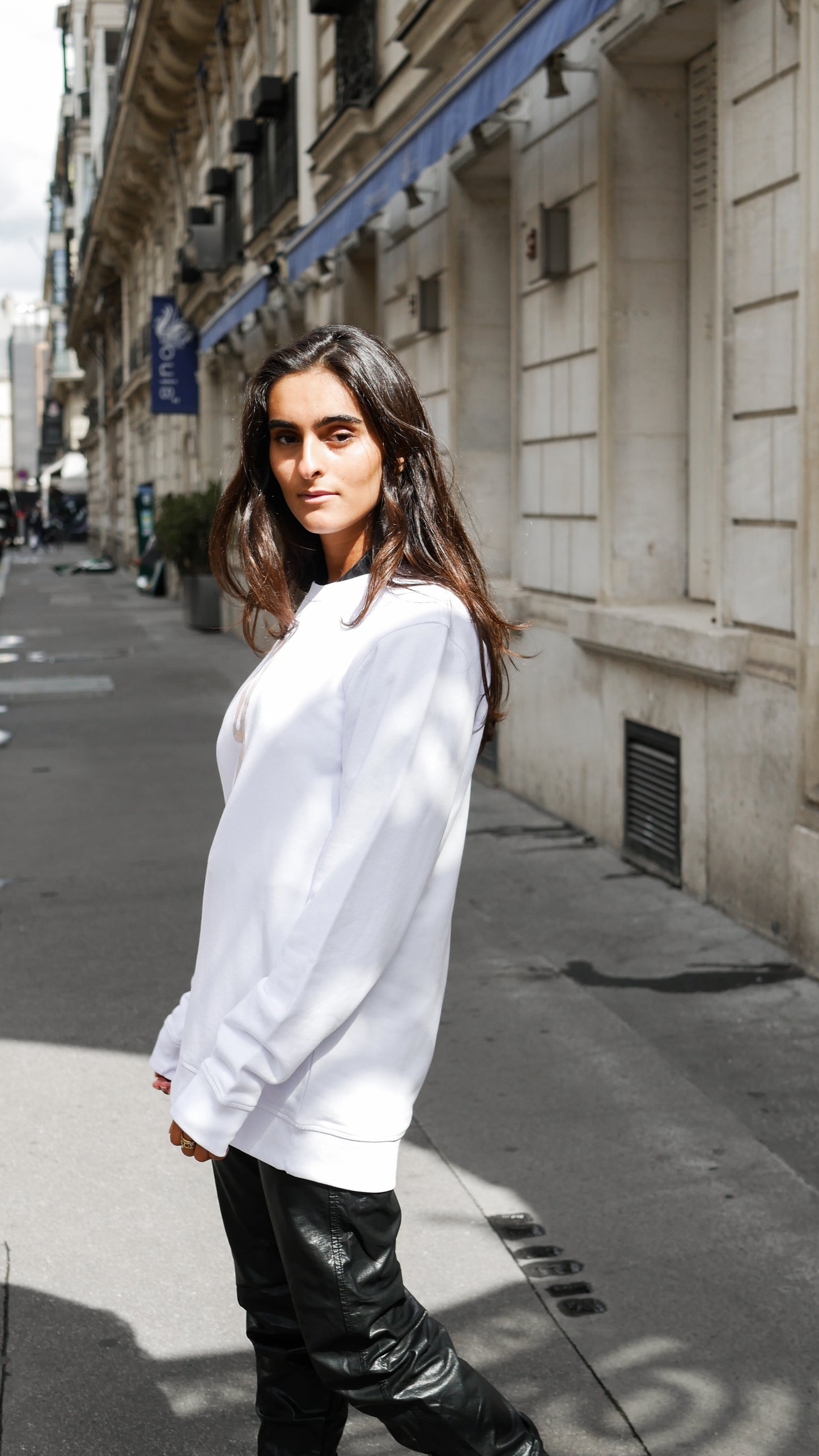 Crewneck Tramonto - White - Ombre Parisienne
