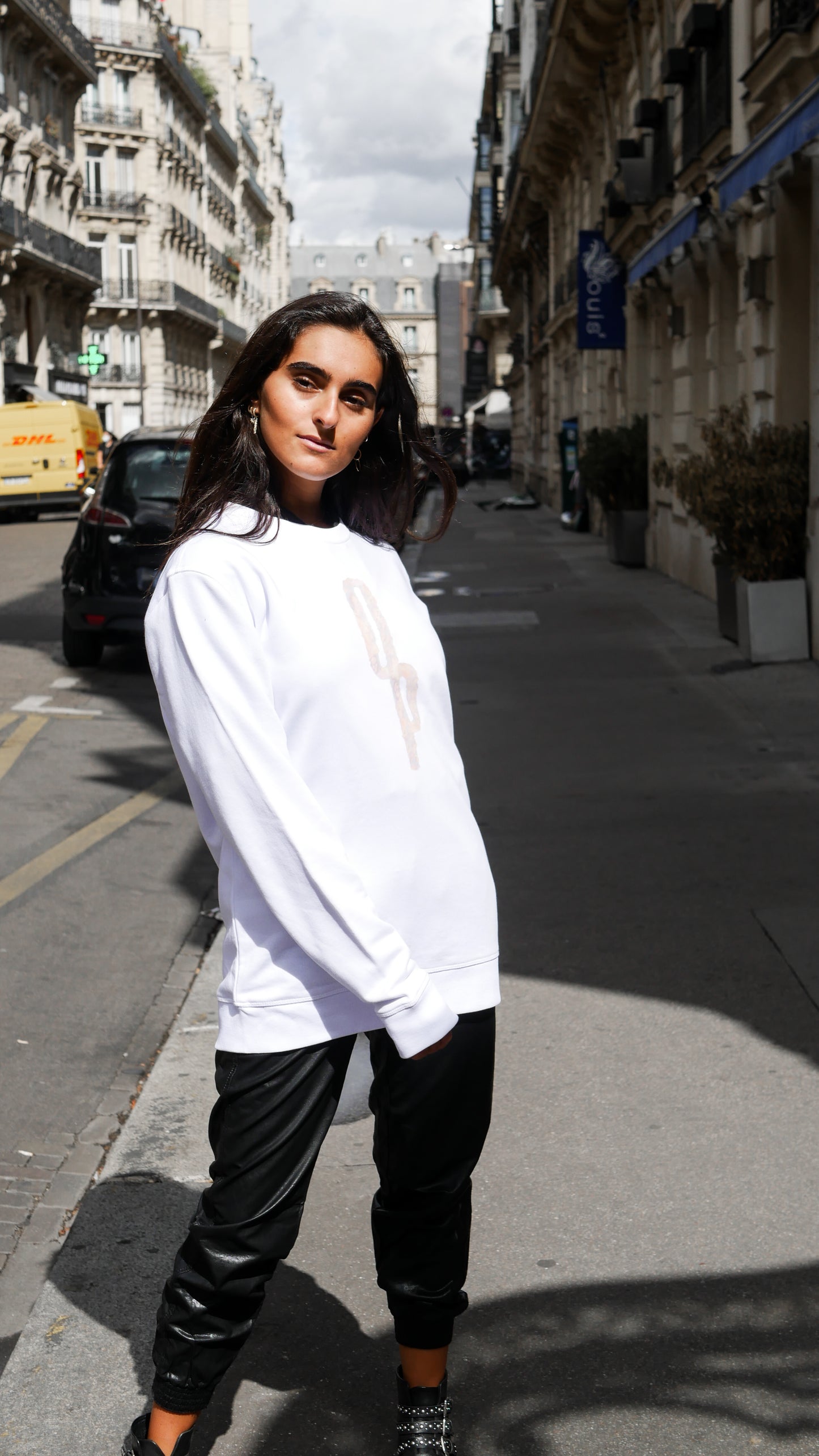 Crewneck Tramonto - White - Ombre Parisienne