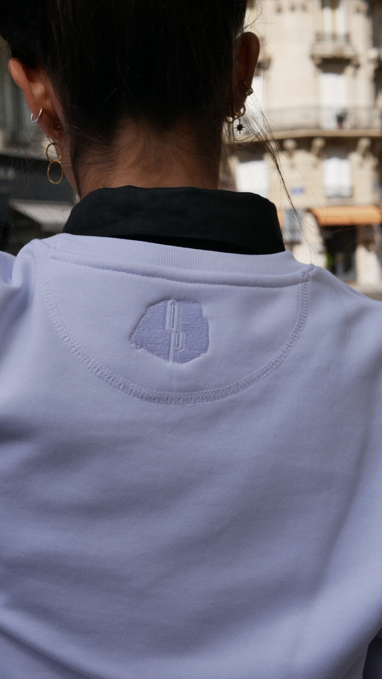 Crewneck Tramonto - White - Ombre Parisienne