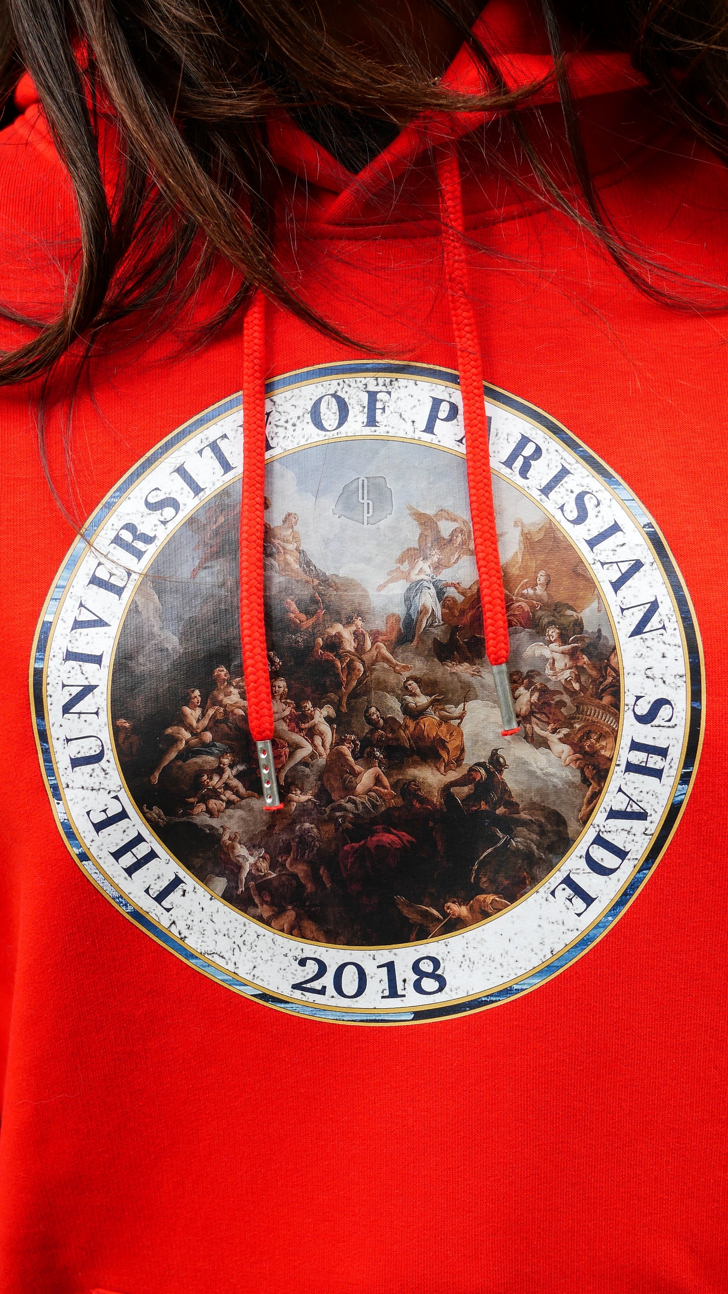 Hoodie University - Bright Red - Ombre Parisienne