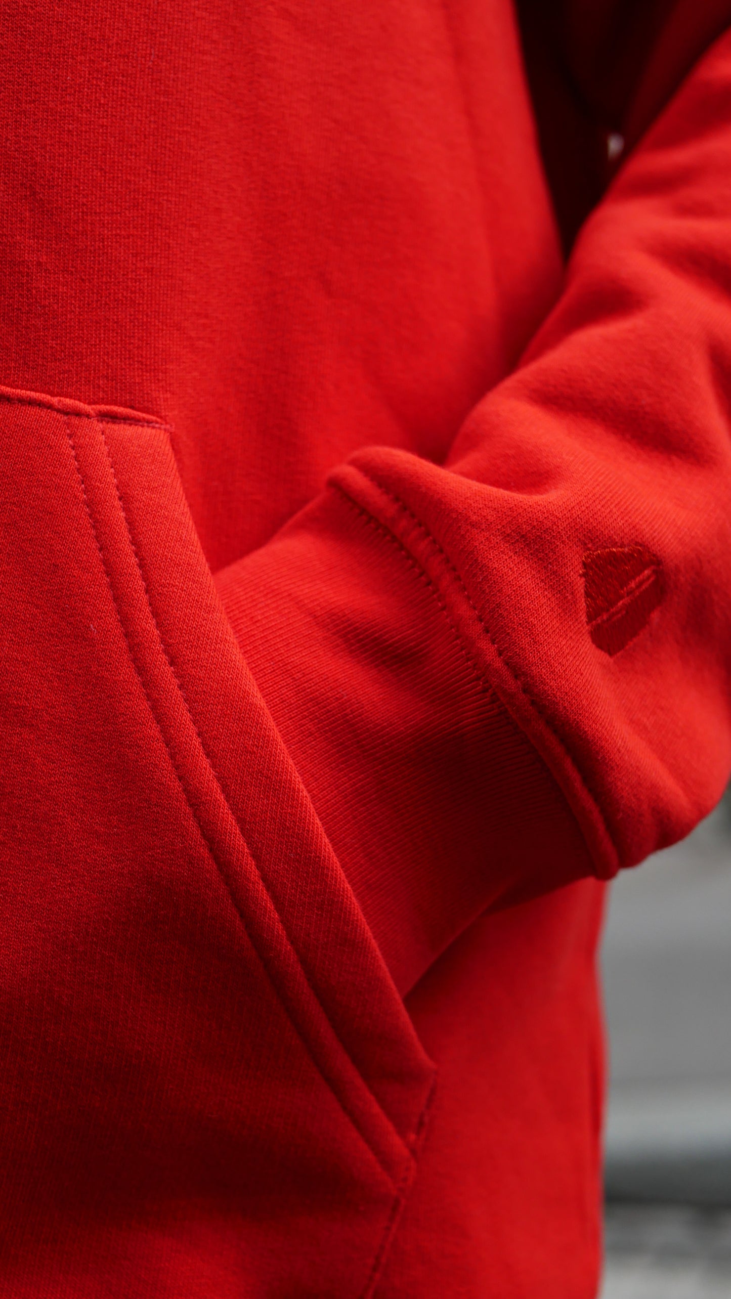 Hoodie University - Bright Red - Ombre Parisienne