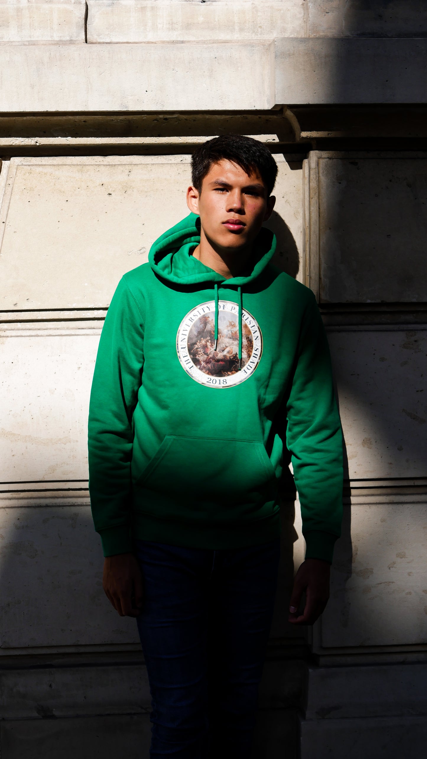 Hoodie University - Varsity Green - Ombre Parisienne