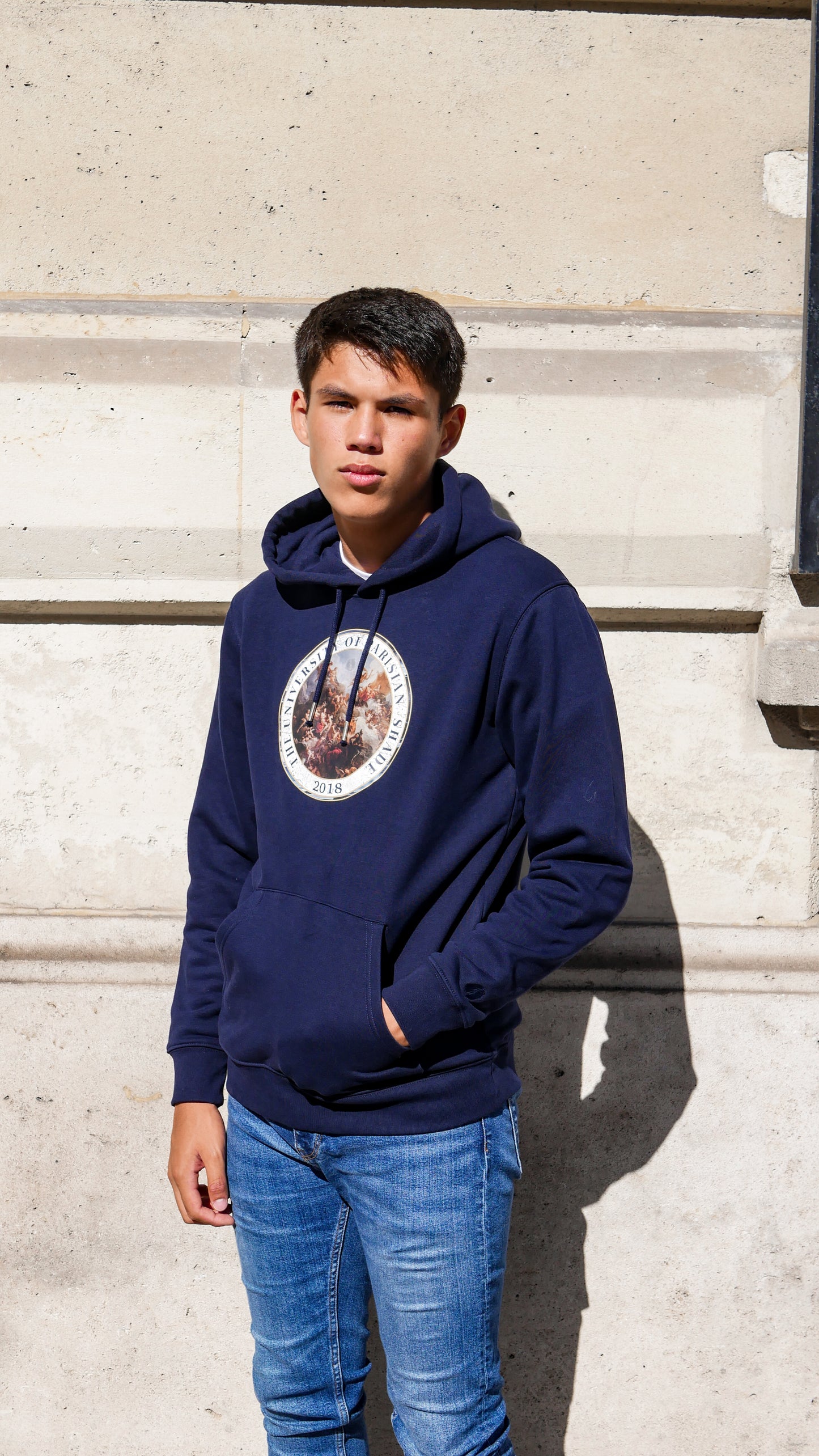 Hoodie University - Navy - Ombre Parisienne
