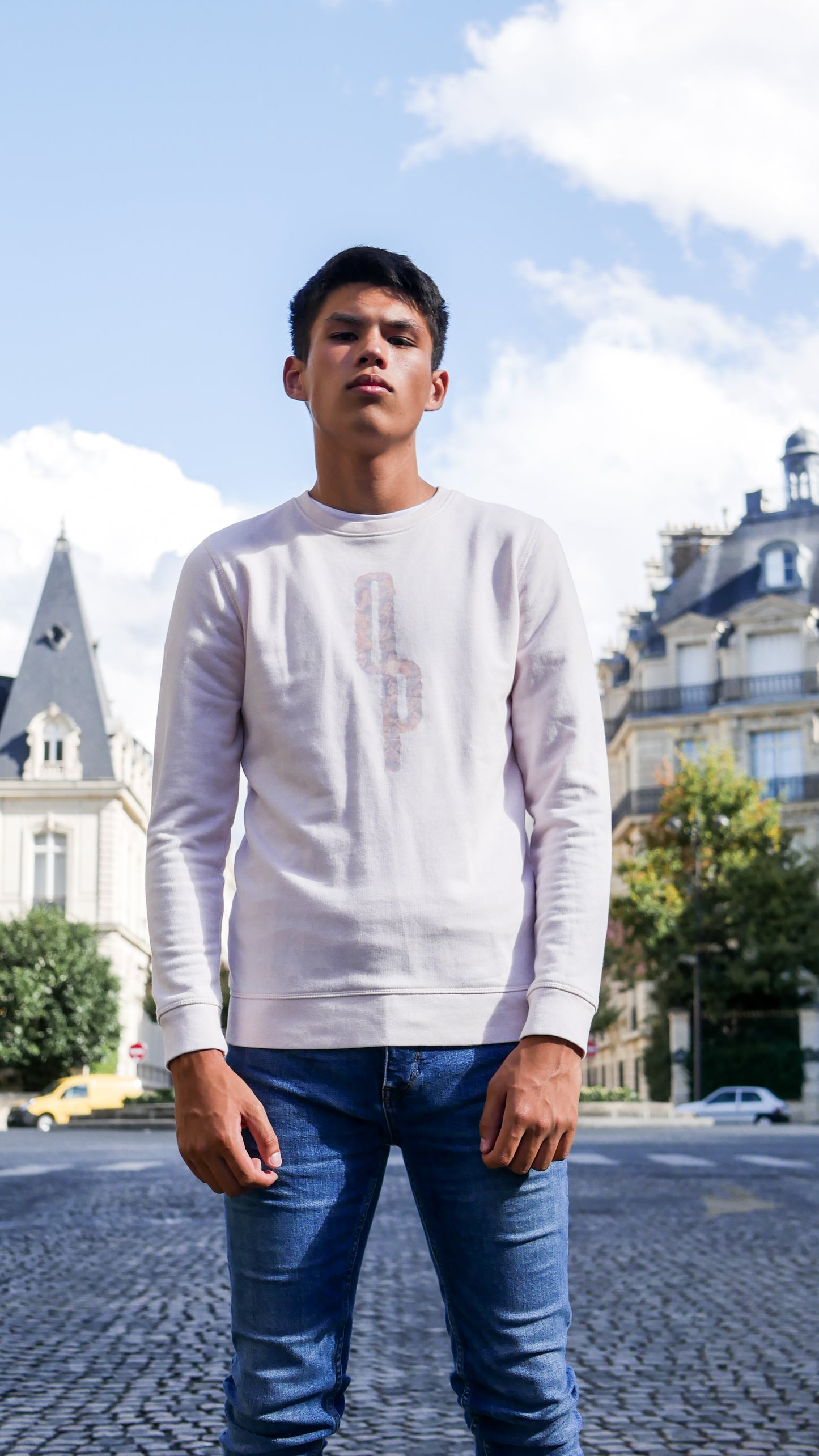 Crewneck Tramonto - Peach Pink - Ombre Parisienne