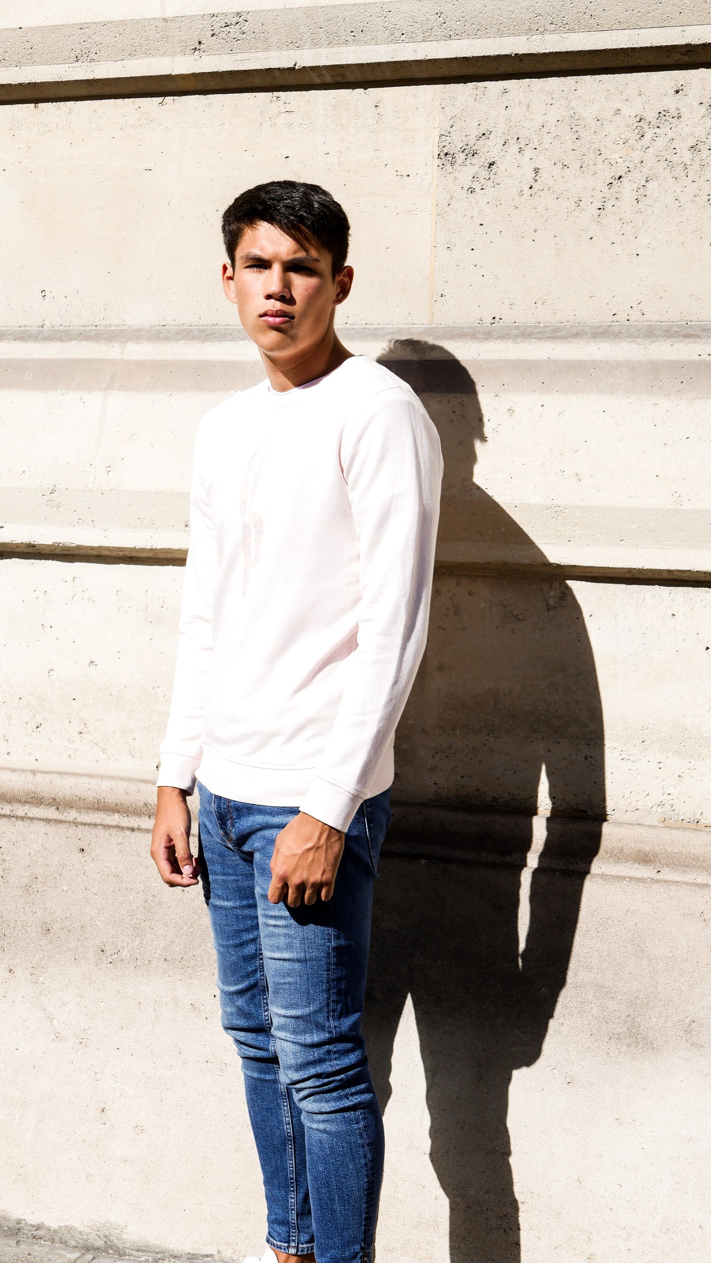 Crewneck Tramonto - Peach Pink - Ombre Parisienne
