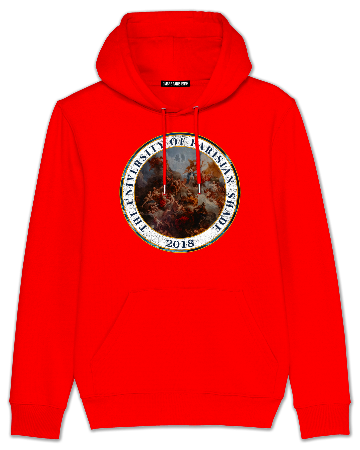 Hoodie University - Bright Red - Ombre Parisienne