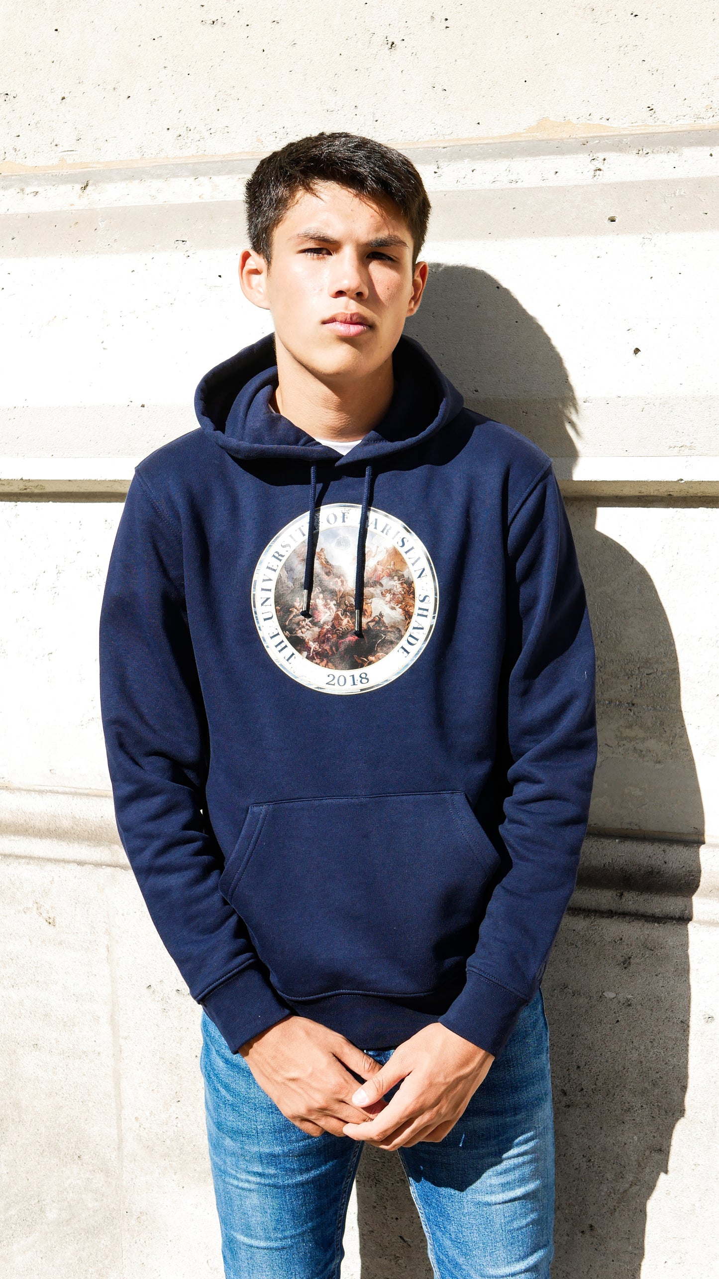 Hoodie University - Navy - Ombre Parisienne