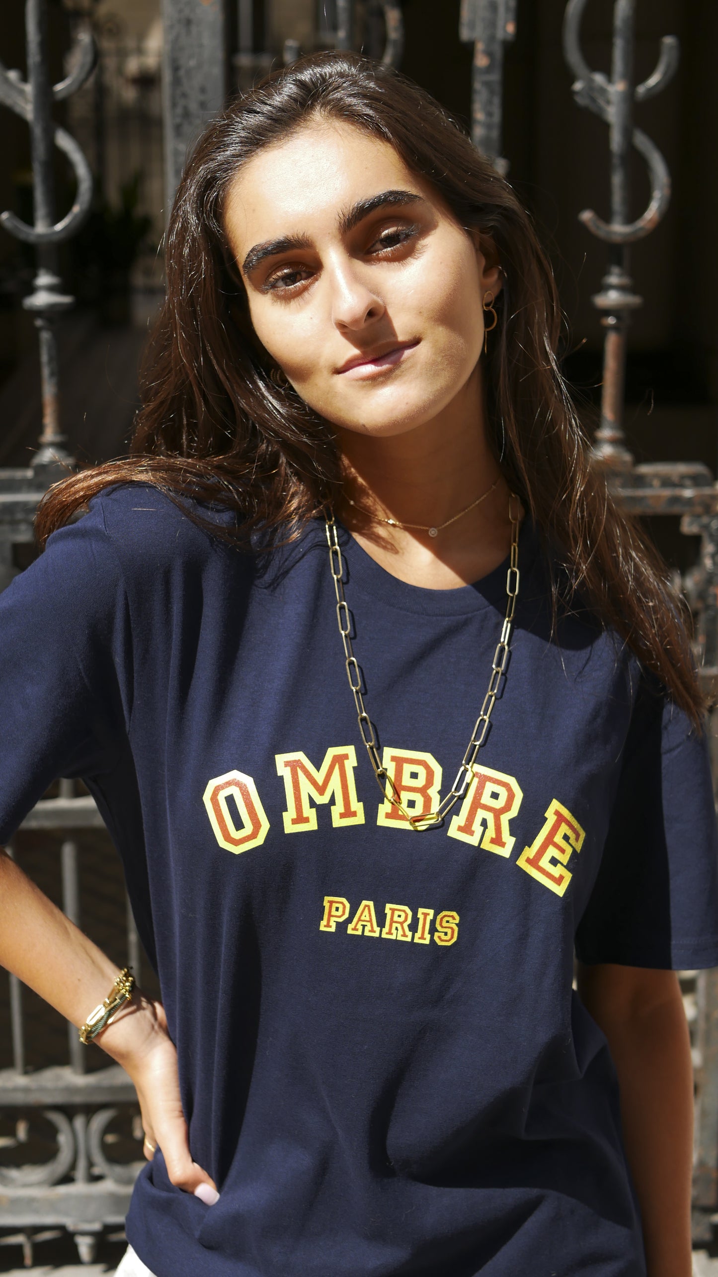 T-shirt College - Navy - Ombre Parisienne