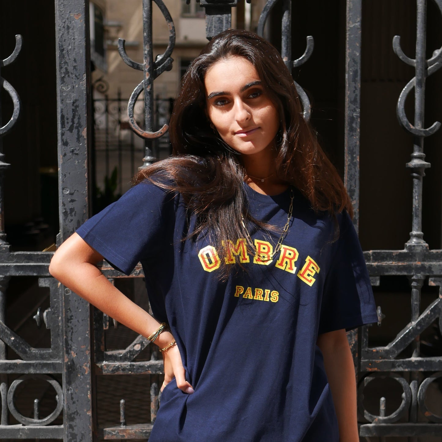 T-shirt College - Navy - Ombre Parisienne