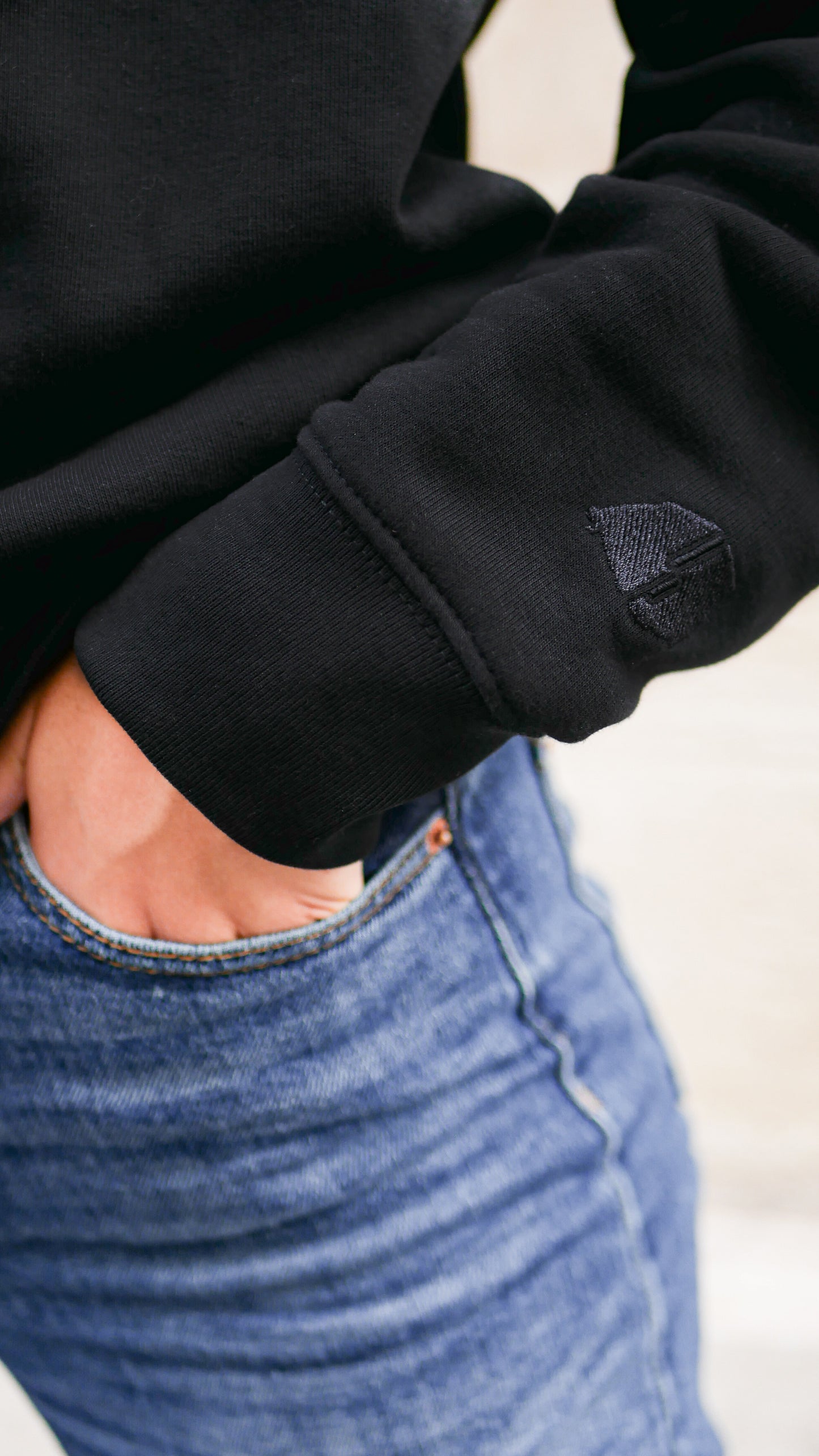 Crewneck Metropolitana - Black - Ombre Parisienne