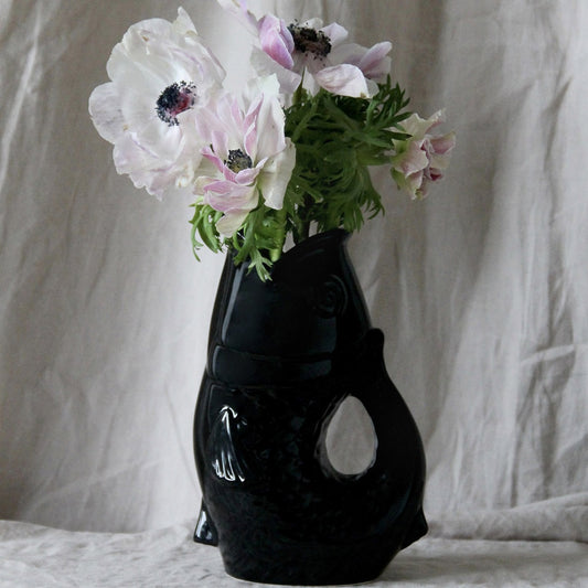 Pichet / Vase Poisson - Noir