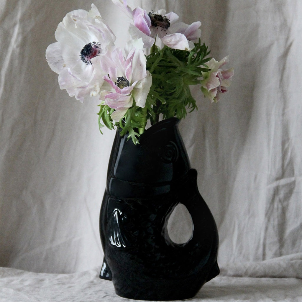 Vase / Carafe Poisson - Noir