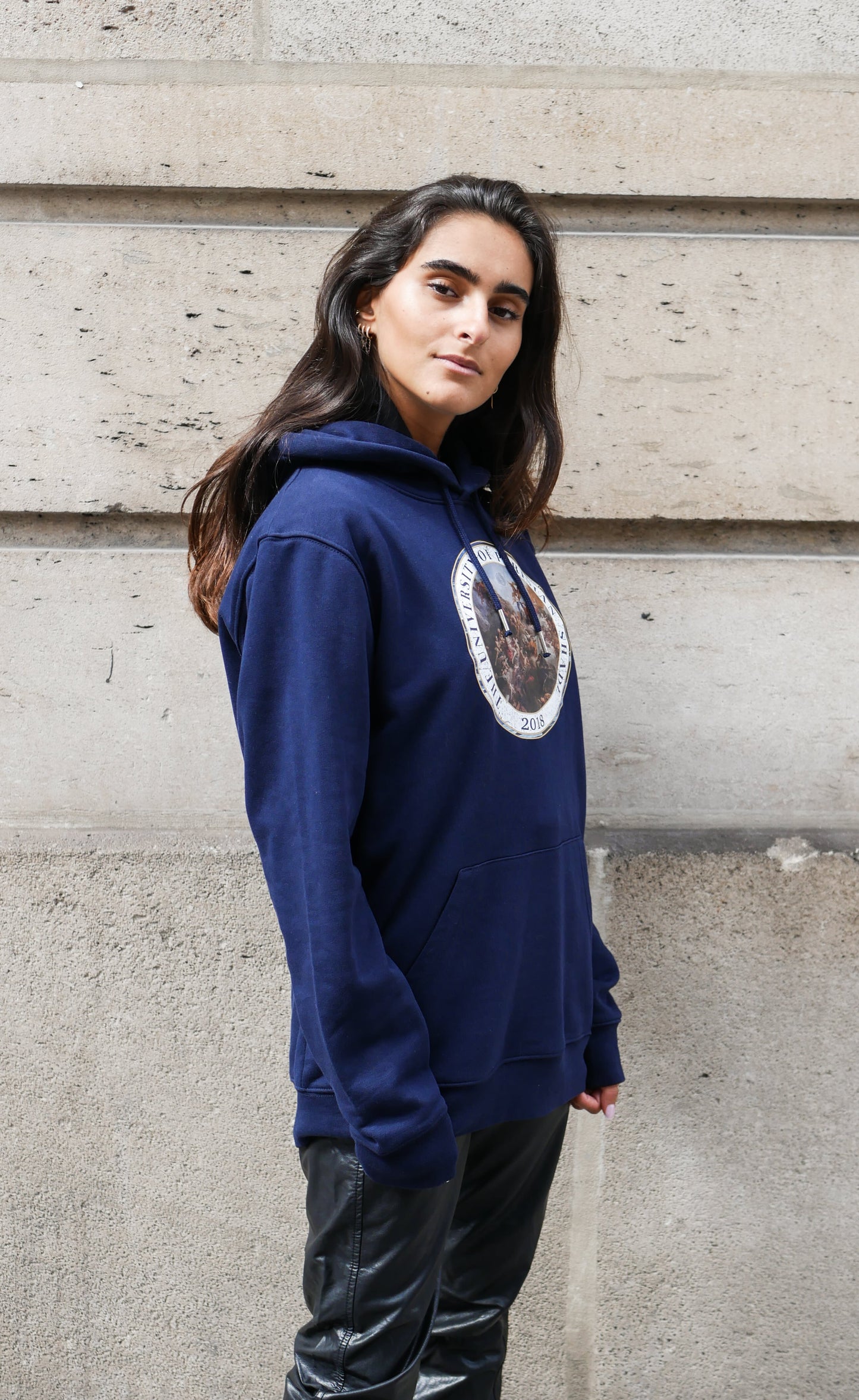 Hoodie "University" - Bleu marine