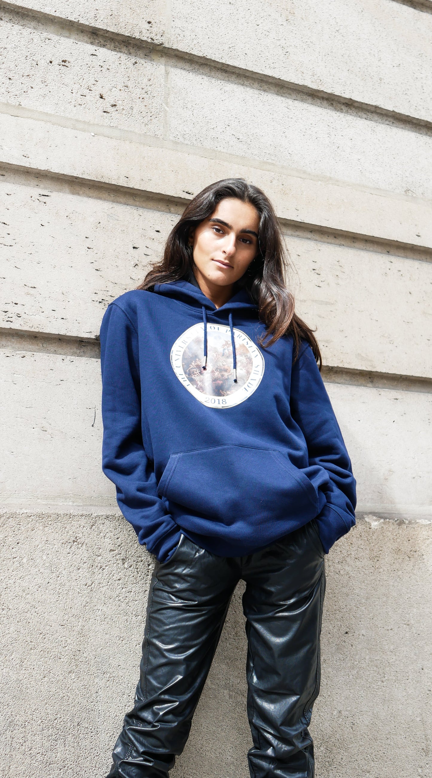 Hoodie "University" - Bleu marine