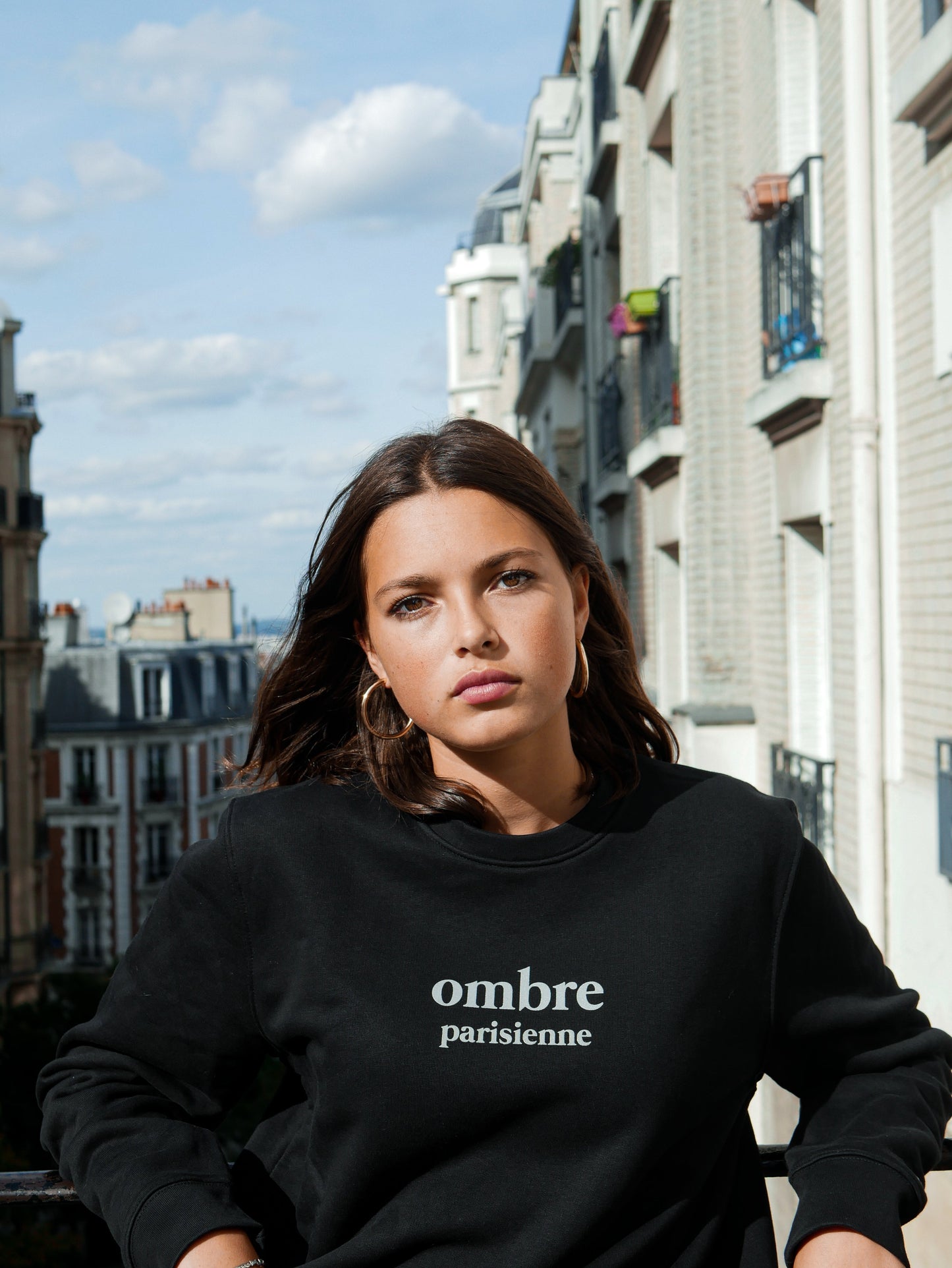 Crewneck Ombre Parisienne - Black - Ombre Parisienne