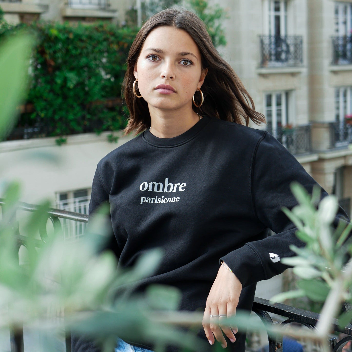 Crewneck Ombre Parisienne - Black - Ombre Parisienne