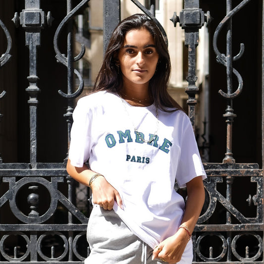 T-shirt College - White - Ombre Parisienne