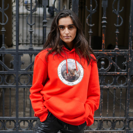 Hoodie University - Bright Red - Ombre Parisienne