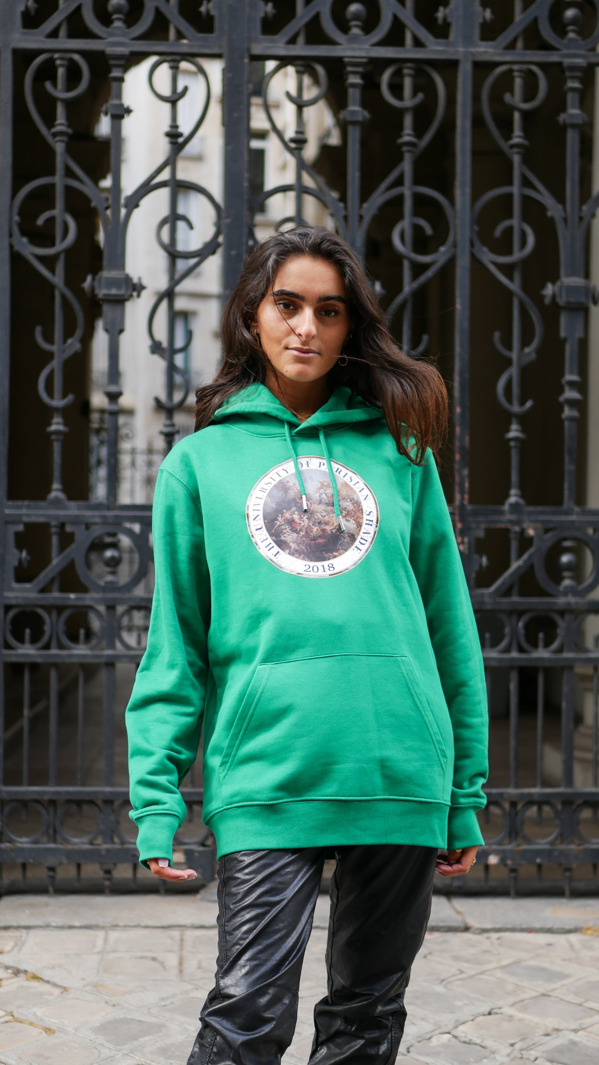 Hoodie University - Varsity Green - Ombre Parisienne