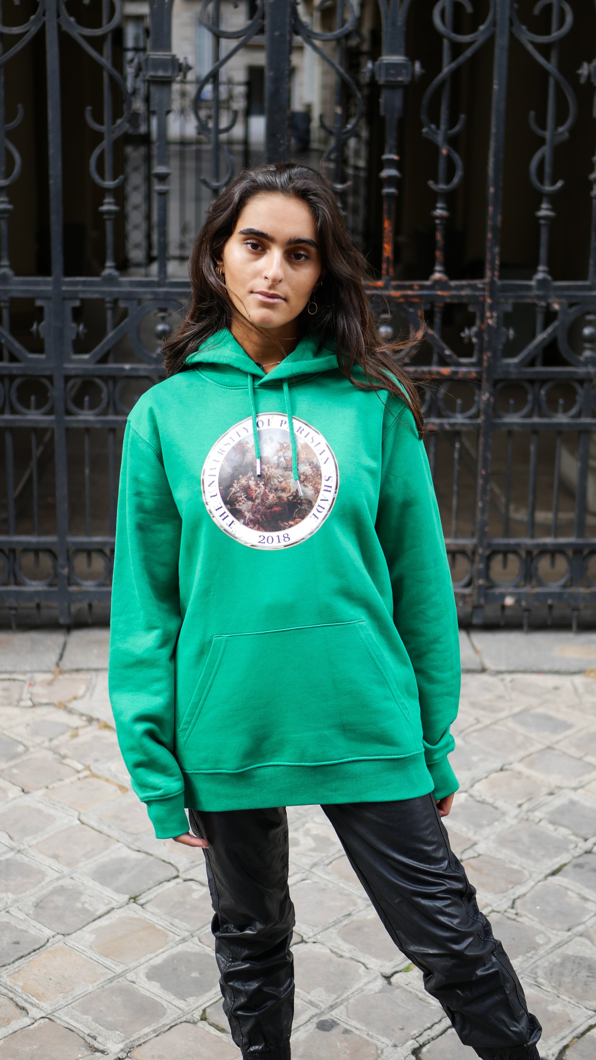 Hoodie University - Varsity Green - Ombre Parisienne