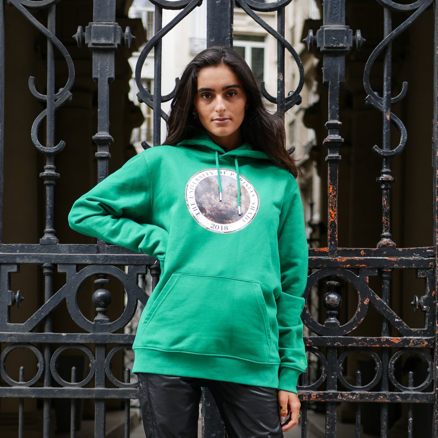 Hoodie University - Varsity Green - Ombre Parisienne