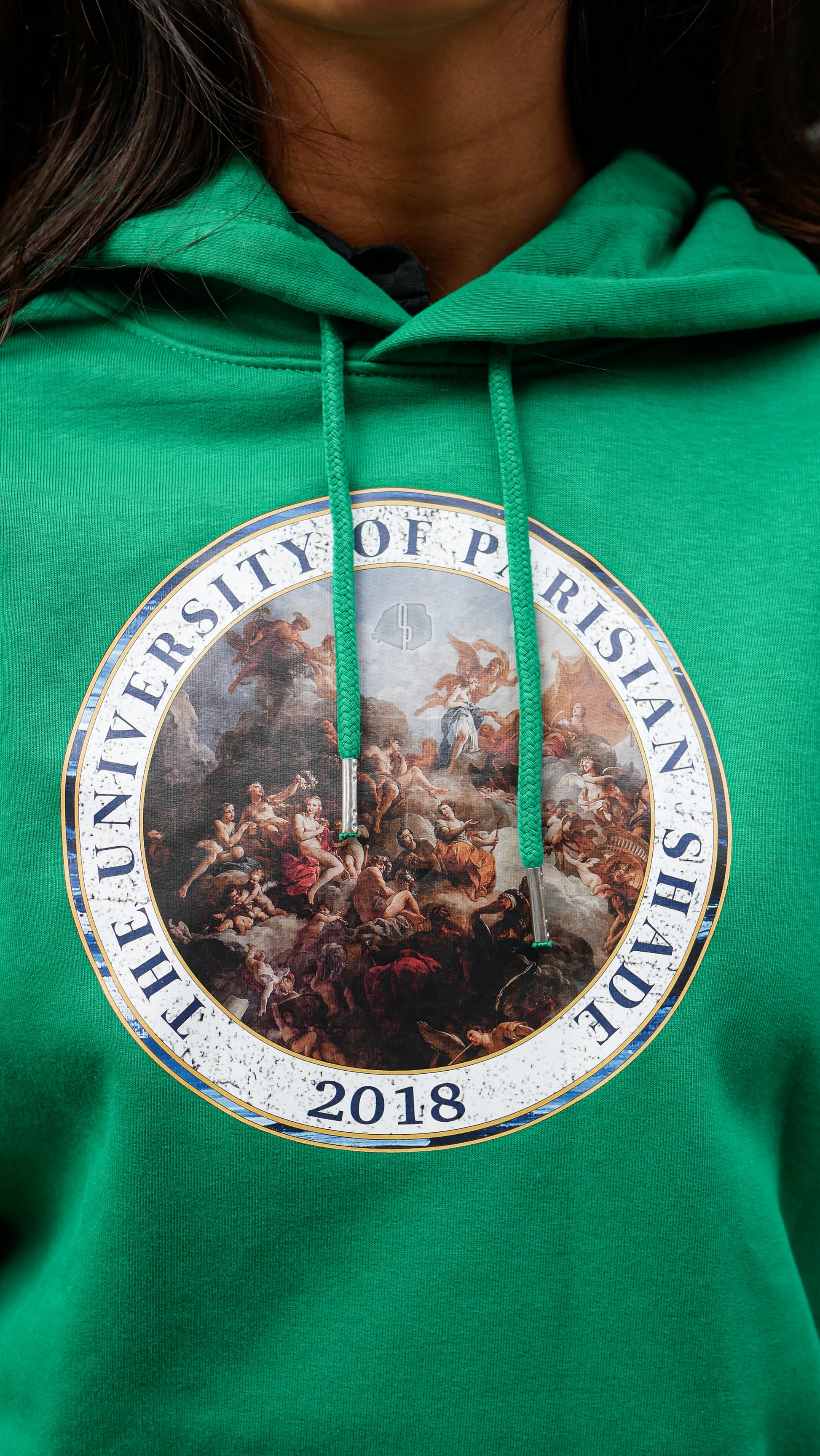 Hoodie University - Varsity Green - Ombre Parisienne