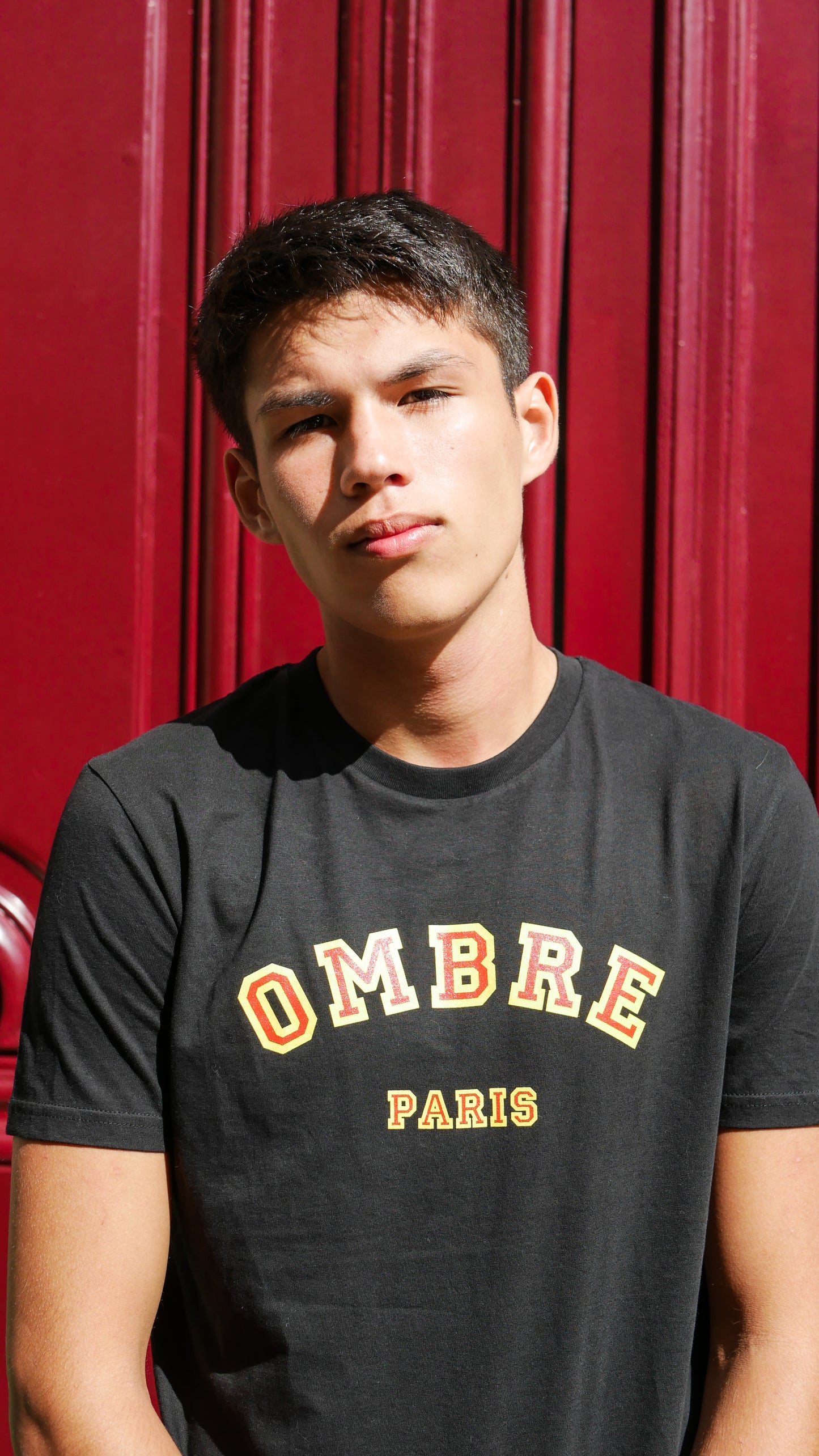 T-shirt College - Black - Ombre Parisienne