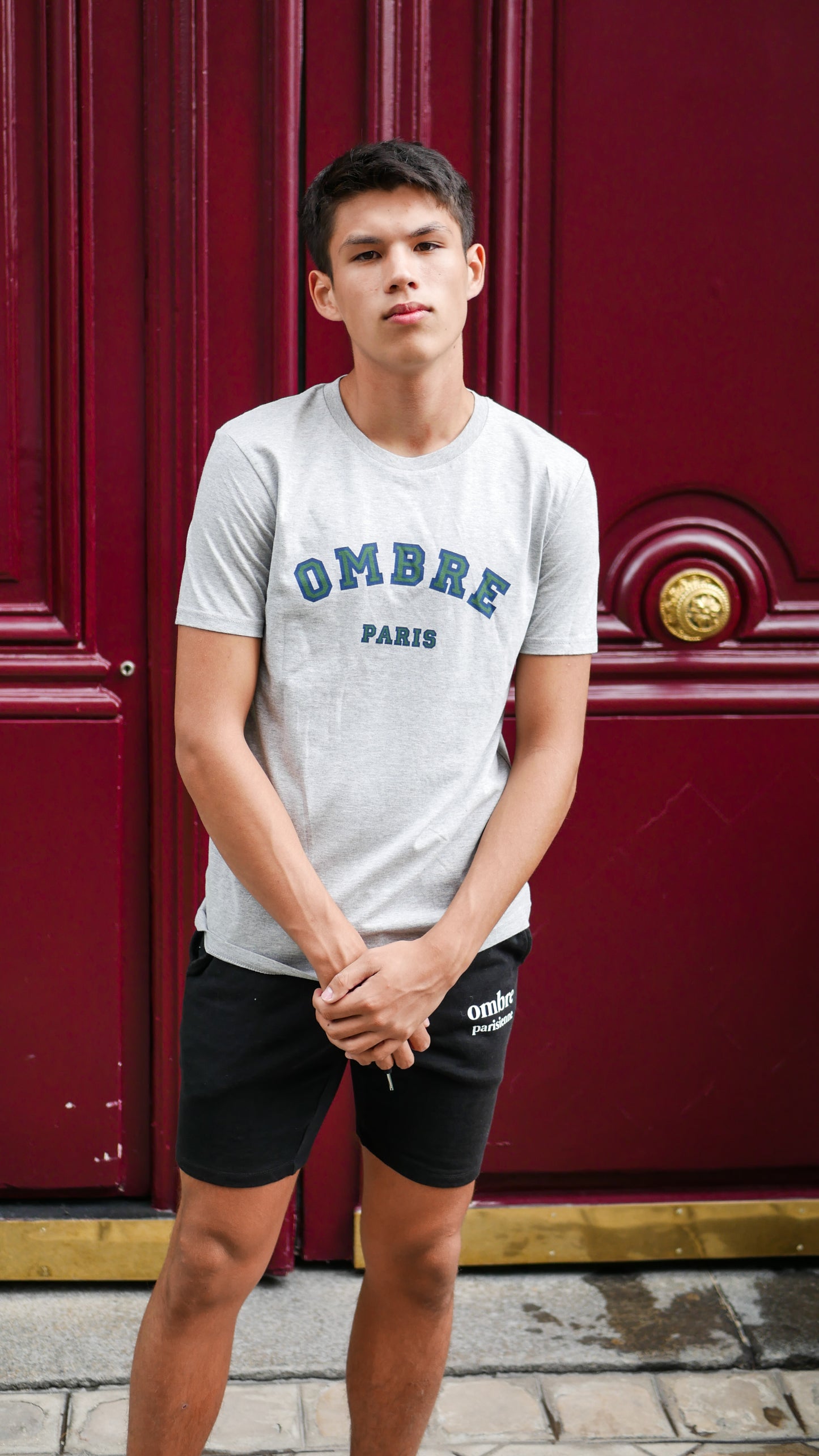 T-shirt College - Heather Grey - Ombre Parisienne