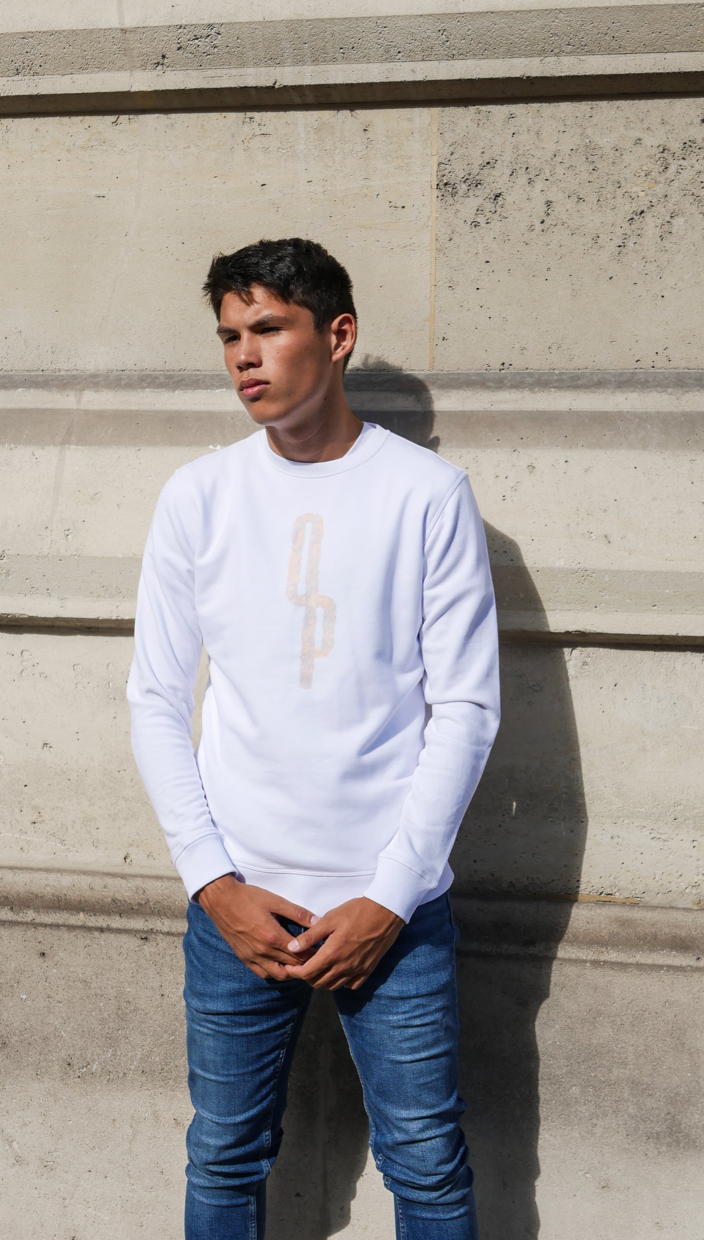 Crewneck Tramonto - White - Ombre Parisienne