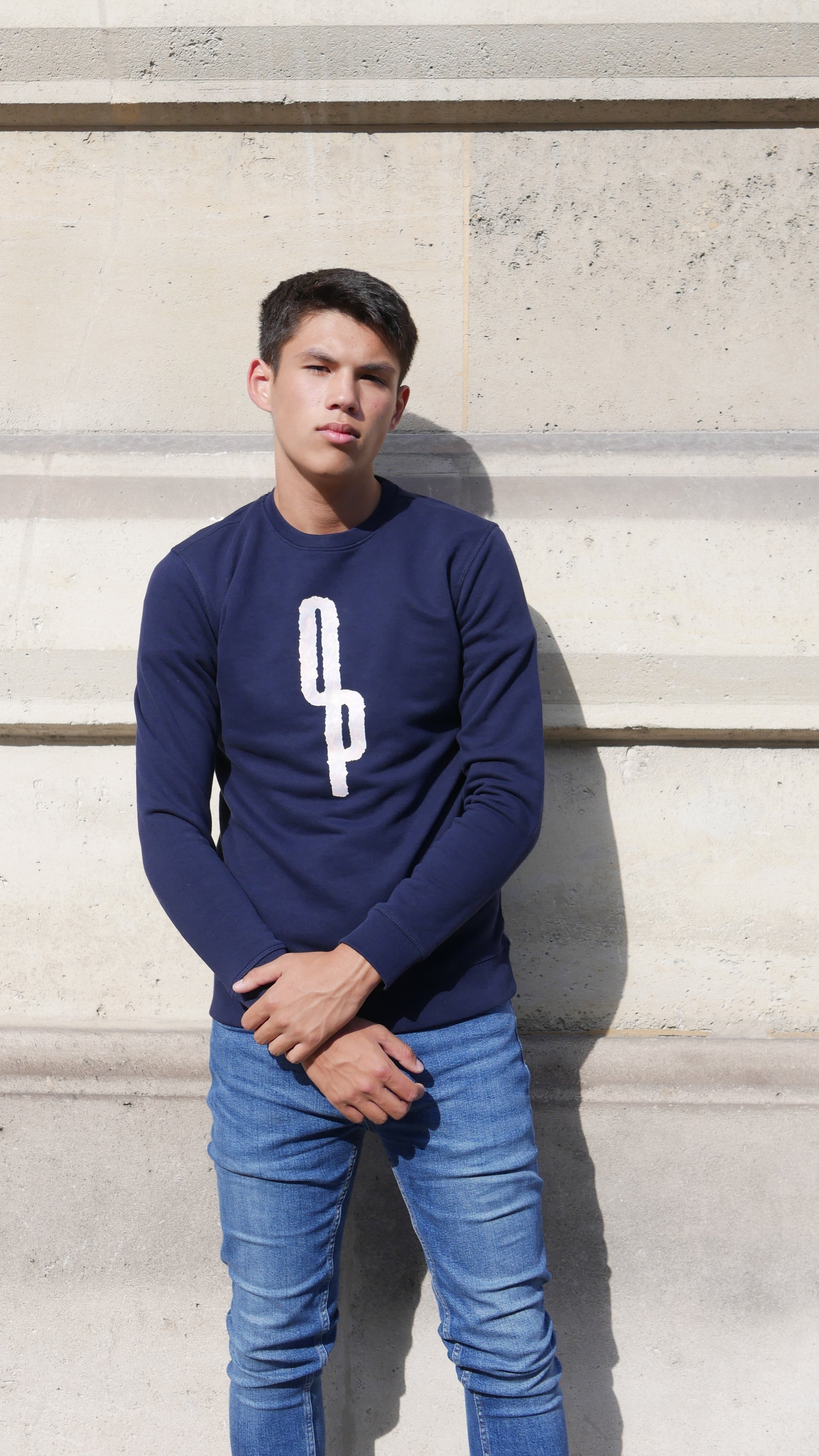 Crewneck Tramonto - Navy - Ombre Parisienne