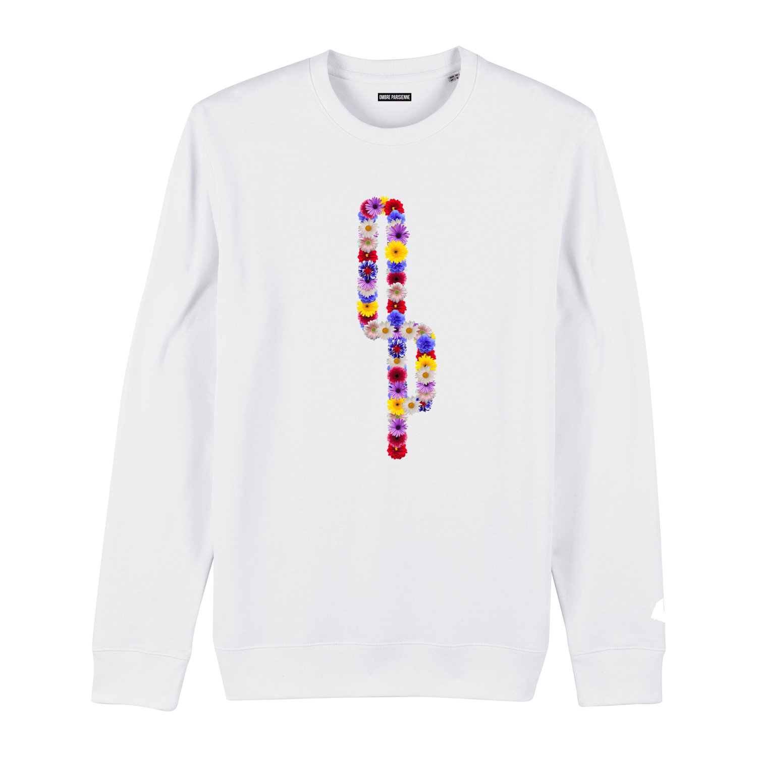 Crewneck Fiore - White - Ombre Parisienne