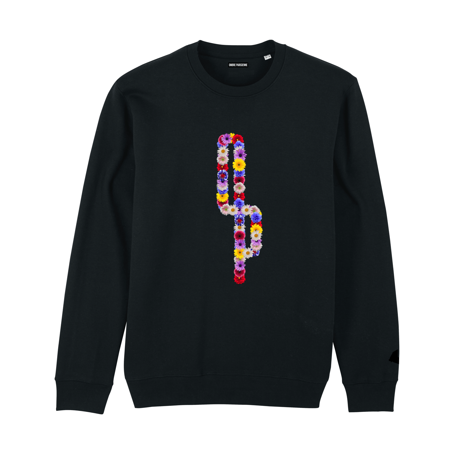 Crewneck Fiore - Black - Ombre Parisienne